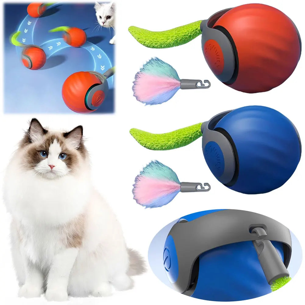 FurryFun Smart Cat Ball for Engaging Interactive Playtime