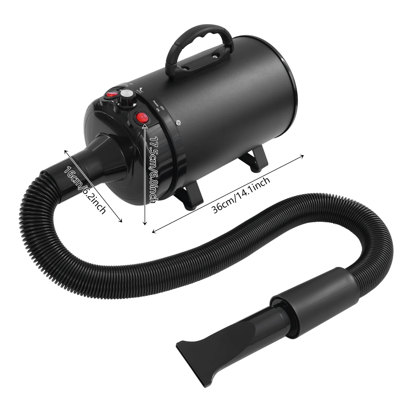 PetGroom Pro 2200W Dryer for Quiet Stress-Free Grooming