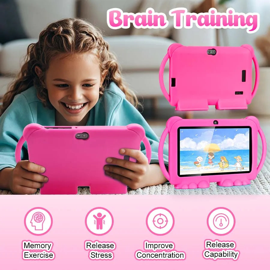 ATMPC 7 Inch Kids Tablet with Eye Protection and Parental Controls