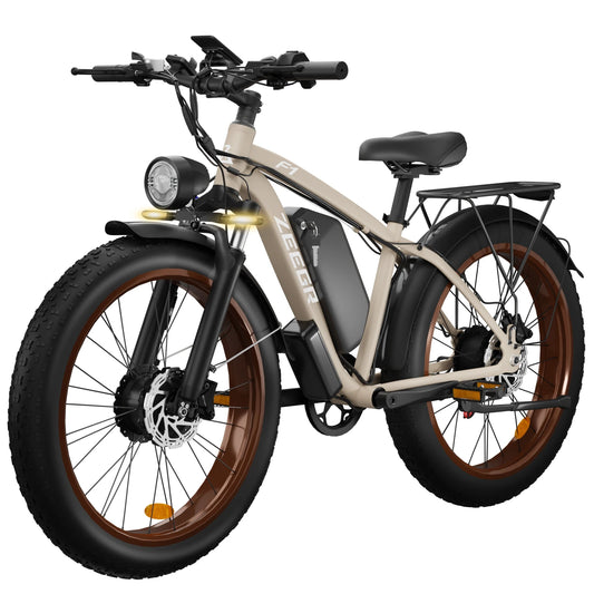 ZEEGR F1 48V 2000W Fat Tire Electric Bike Front Suspension