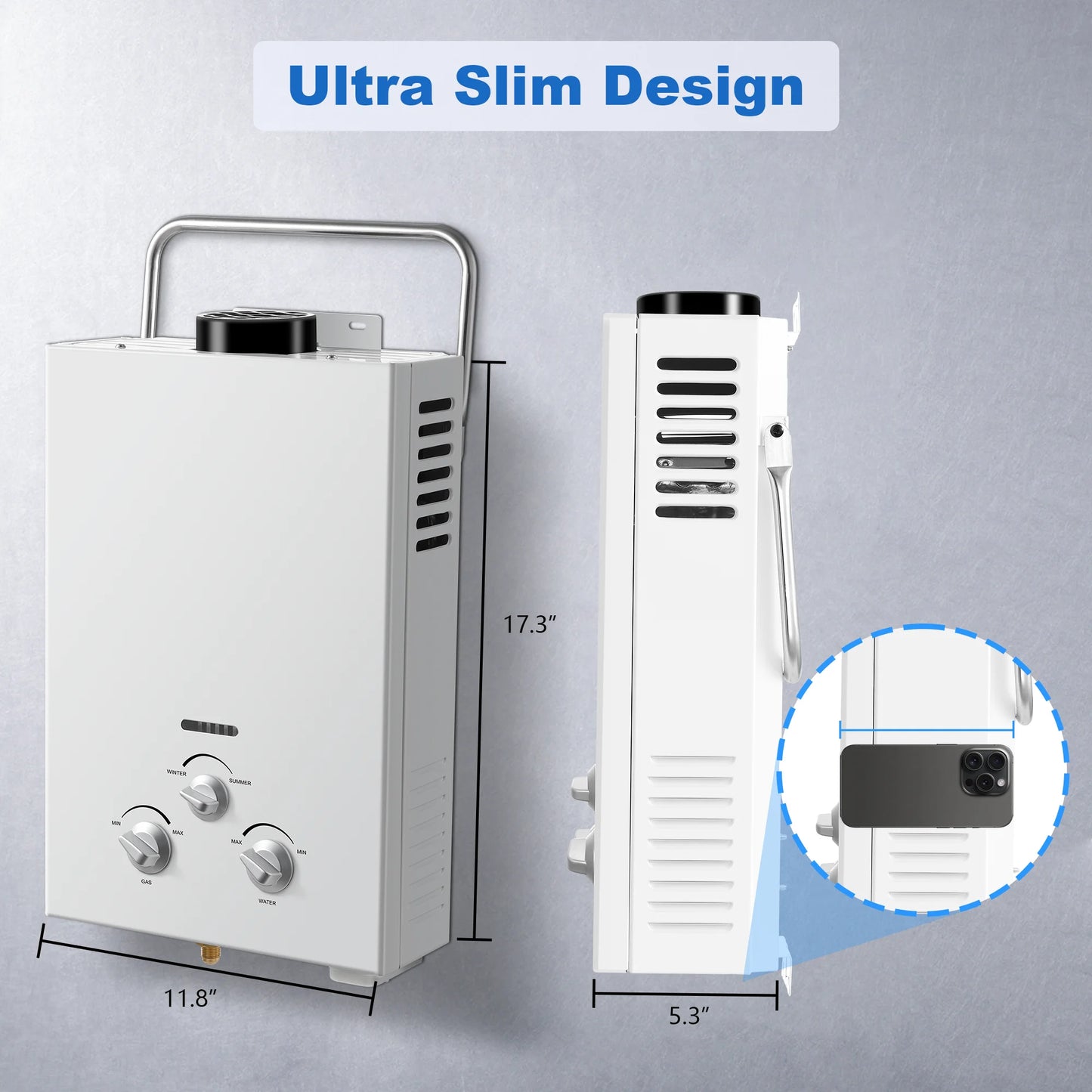 Portable Propane Tankless Water Heater 6L With Instant Hot