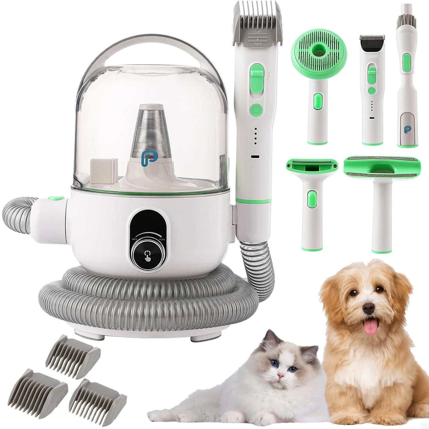 Quiet Pet Grooming Vacuum Kit 2L For Hair Removal Pro