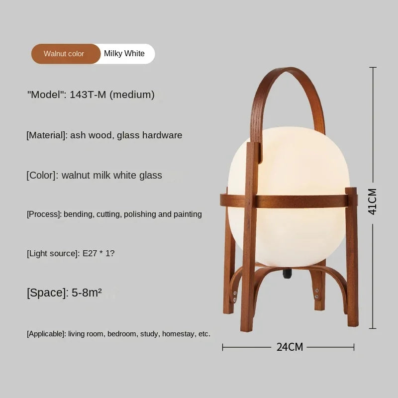 Modern LED Floor Lamp Wood Base for Living Room Ambience