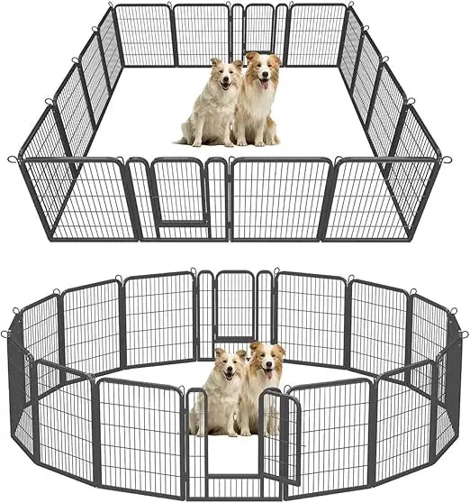 Sturdy Metal Dog Playpen For Indoor Outdoor Use Camping
