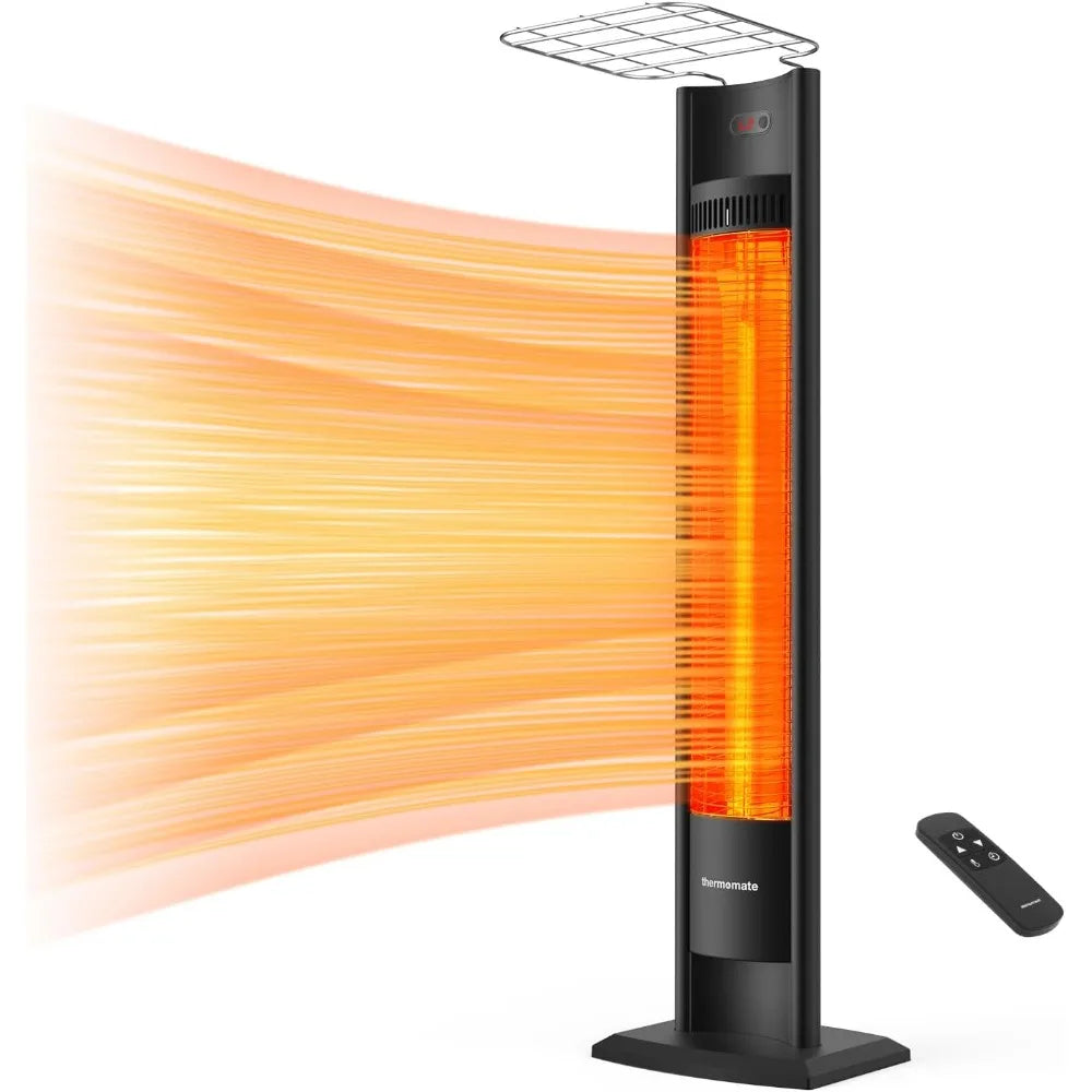 Outdoor Electric Patio Heater With Remote And Timer