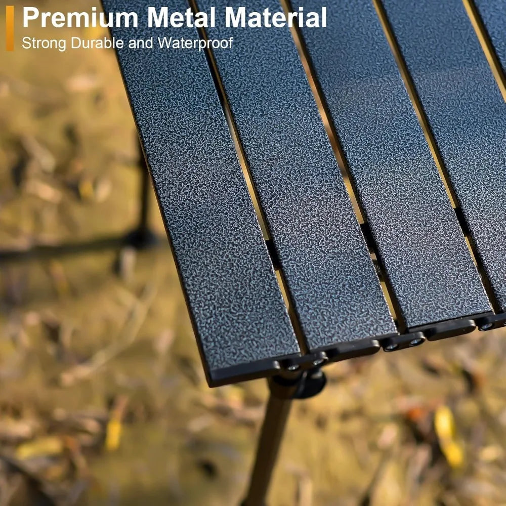 Foldable Camping Table With Adjustable Height For Outdoors