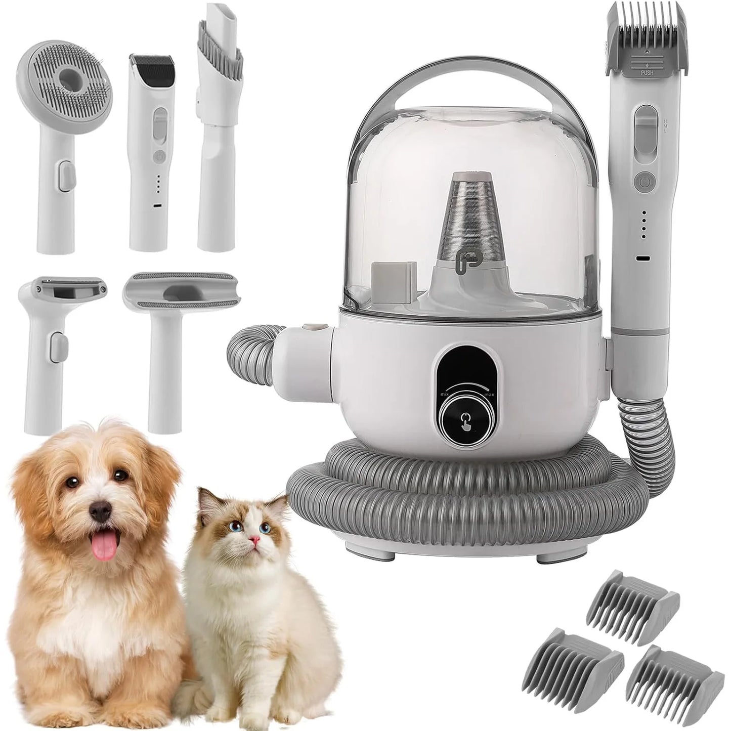 Quiet Pet Grooming Vacuum Kit 2L For Hair Removal Pro