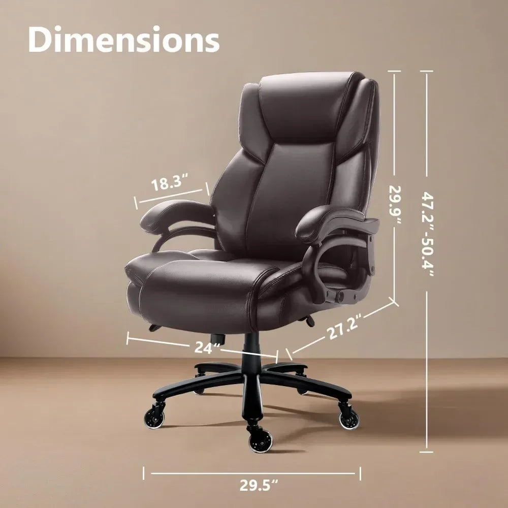 Heavy Duty Office Chair 500lbs With Ergonomic Lumbar Support