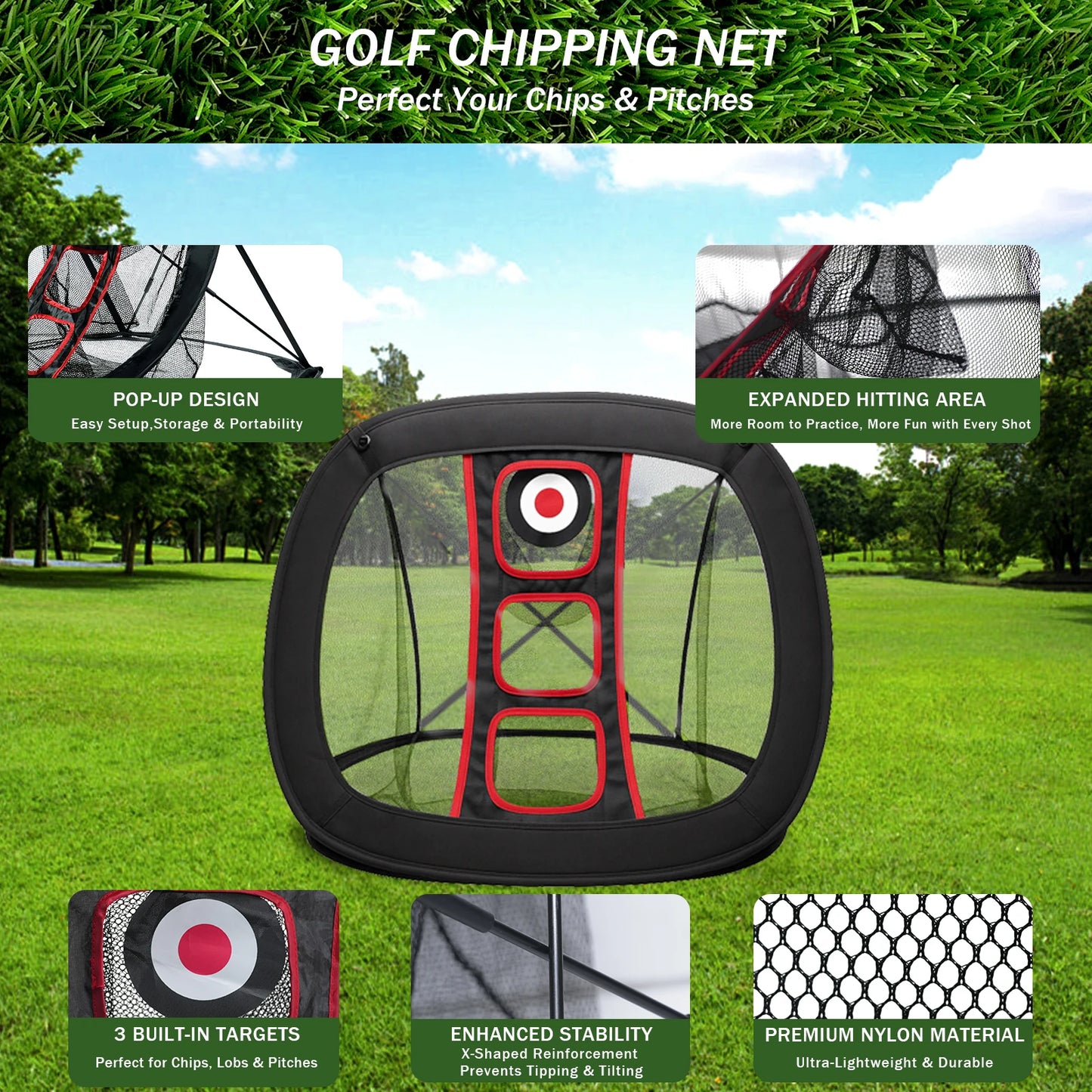 AESWGOF Golf Net For Practice Direct From US Warehouse