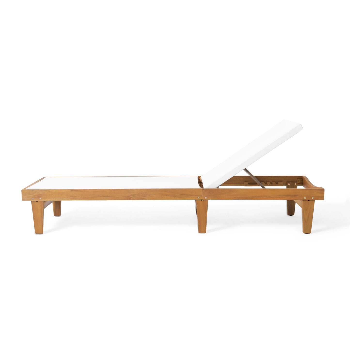Outdoor Chaise Lounge With Adjustable Backrest For Comfort