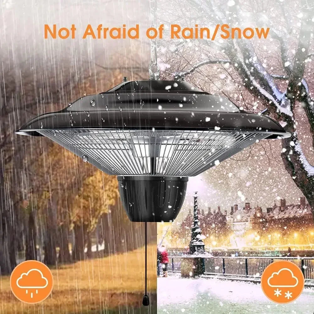 Patio Heater 1500W Infrared Waterproof Ceiling Mount