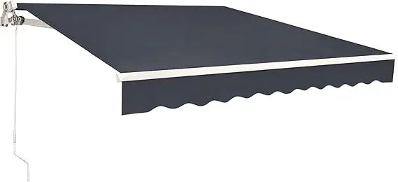 Manual Retractable Patio Awning for Stylish Outdoor Shade