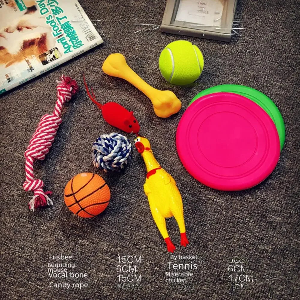 Pawfect Plush Dog Toy Set for Engaging Puppy Training