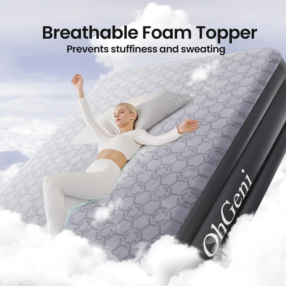 Air Mattress With Built In Pump For Quick Setup Comfort