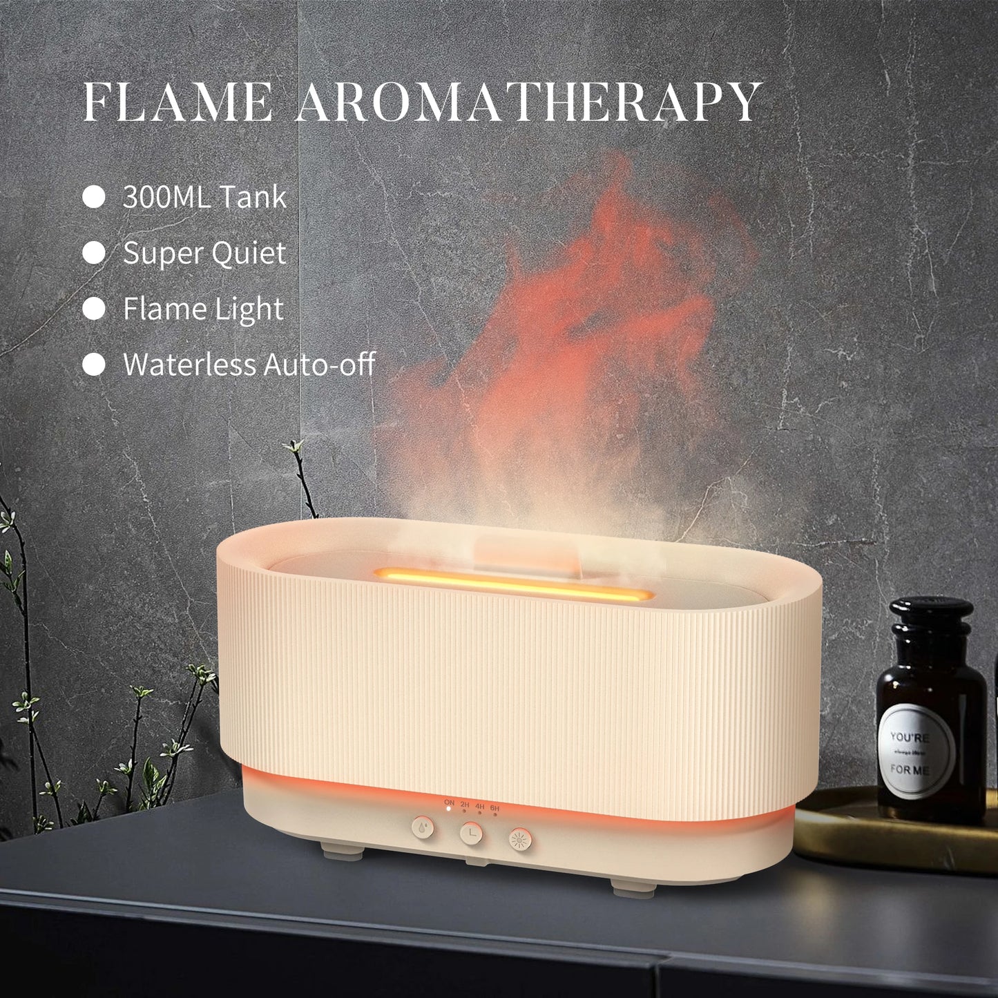 Small Ultrasonic Aroma Diffuser Humidifier With LED Light