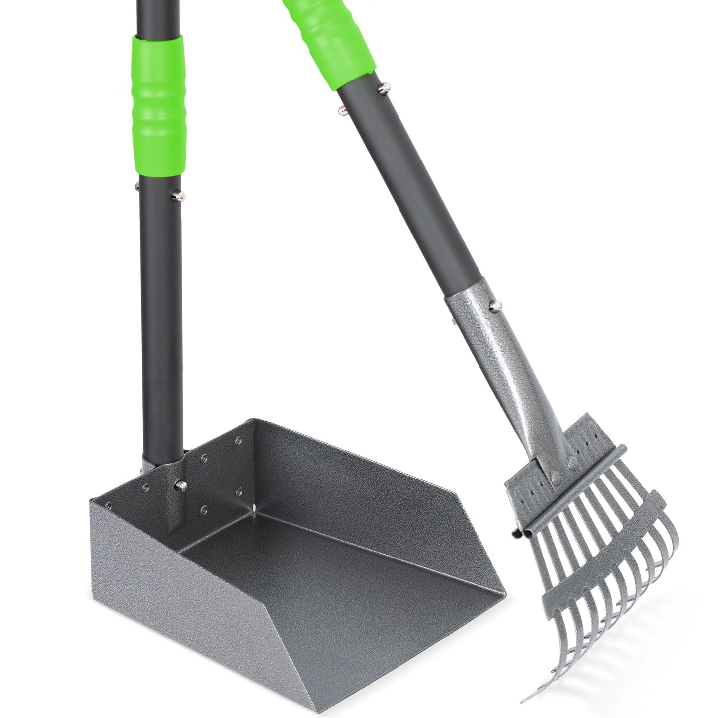 Dog Pooper Scooper With Tray And Adjustable Handles
