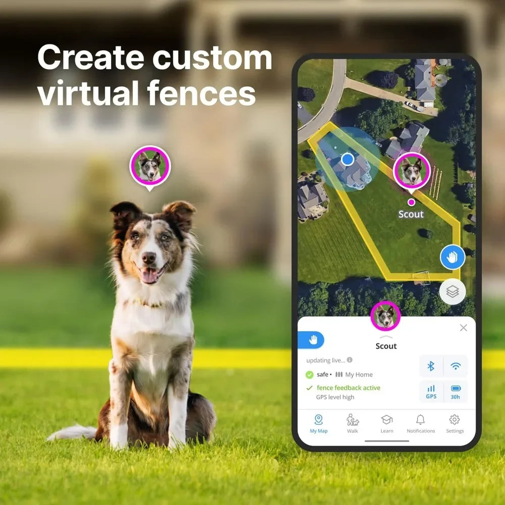 GPS Wireless Dog Fence with Real-Time Tracking