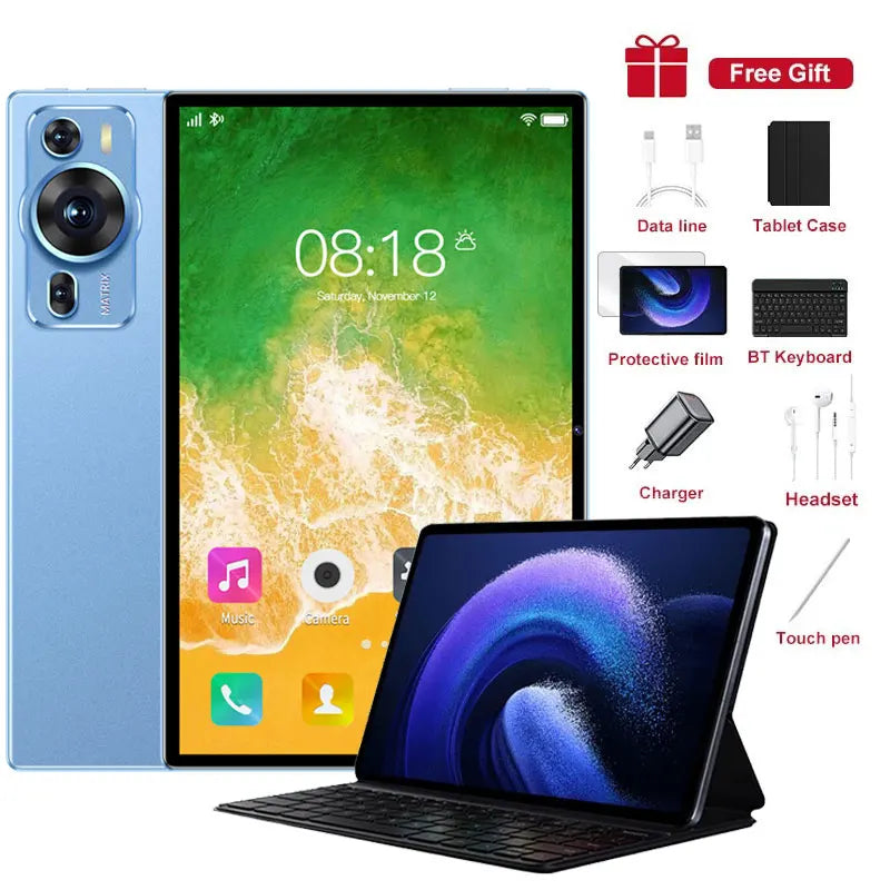 P60 Pro Tablet 10 Inch Android14 5G Long Battery Kids