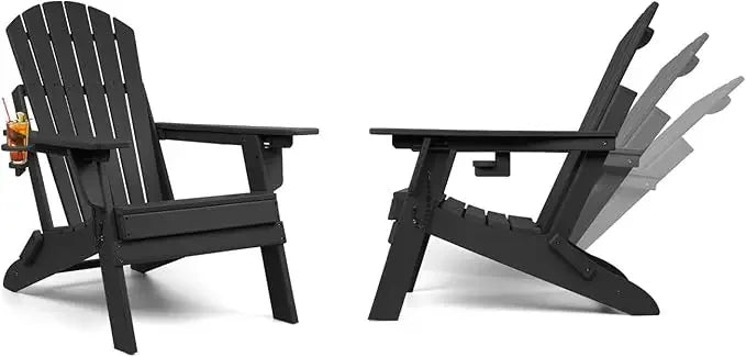 Folding Adirondack Chairs With Adjustable Backrest Deluxe