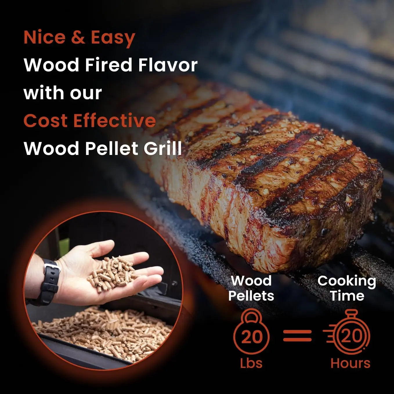 Wood Pellet Grill And Smoker With PID Controller Auto Temp
