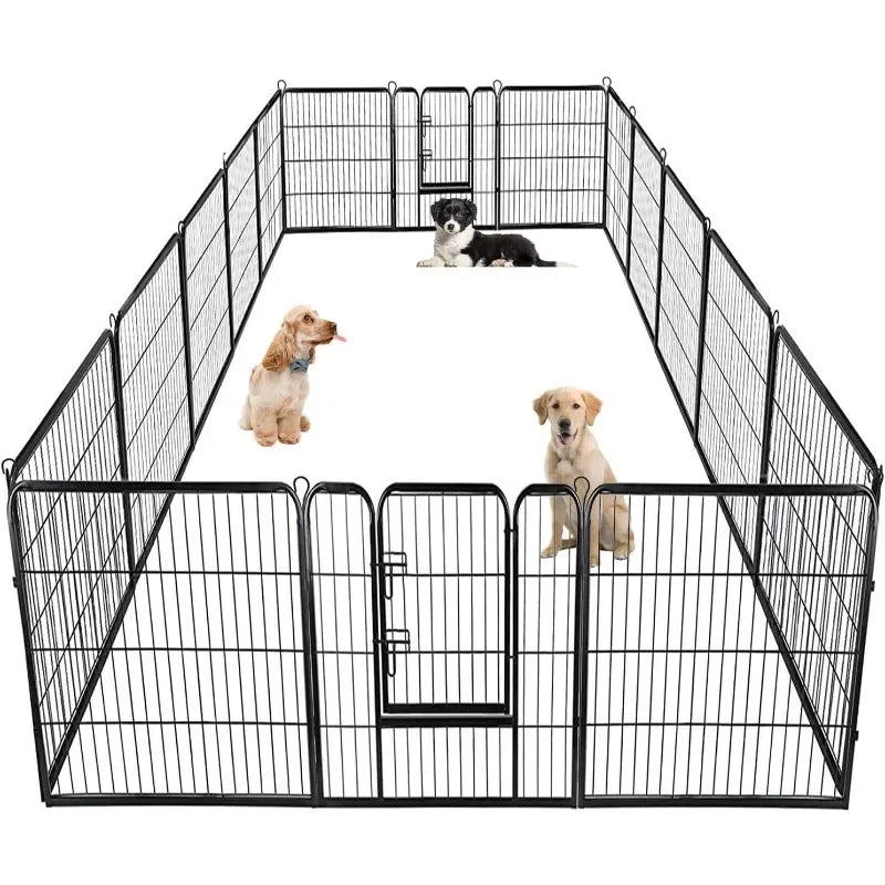 BestPet 40 Inch Dog Playpen 16 Panel Portable Fence