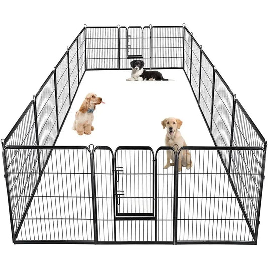 BestPet 40 Inch Dog Playpen 16 Panel Portable Fence