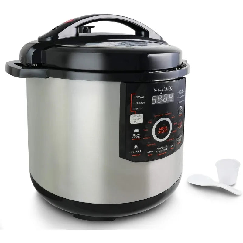MegaChef 12 Quart Digital Pressure Cooker with 15 Cooking Options