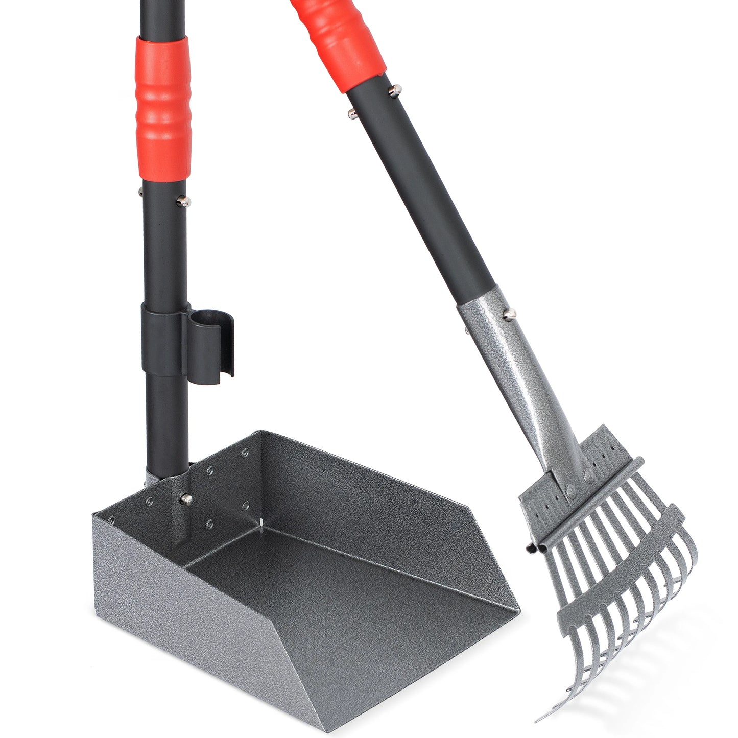 Dog Pooper Scooper With Tray And Adjustable Handles