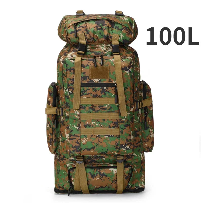 Versatile 80L Tactical Mountaineering Backpack for Outdoor Adventures