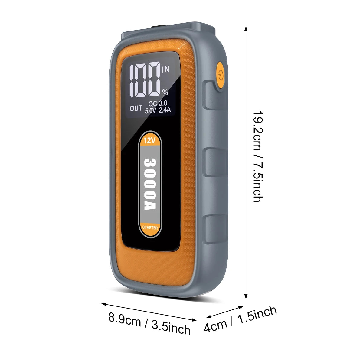 BRPOM 6000A Car Jump Starter With High Capacity Power Bank