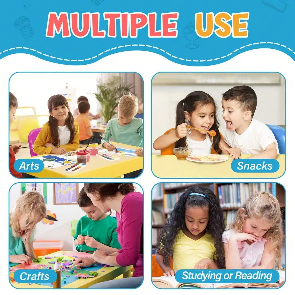 KidsJoy Colorful Activity Table and Chair Set for Creative Play