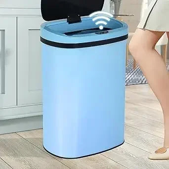 Mozhou 13 Gallon Kitchen Trash Can with Touch Free Sensor