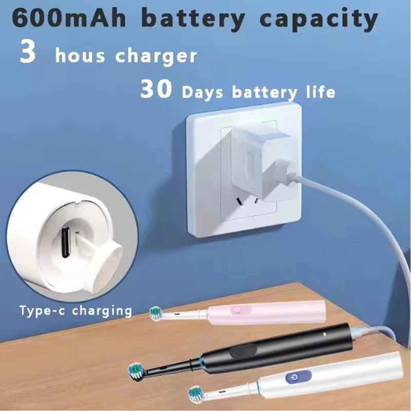 SmartClean Rotating Electric Toothbrush for Superior Dental Care