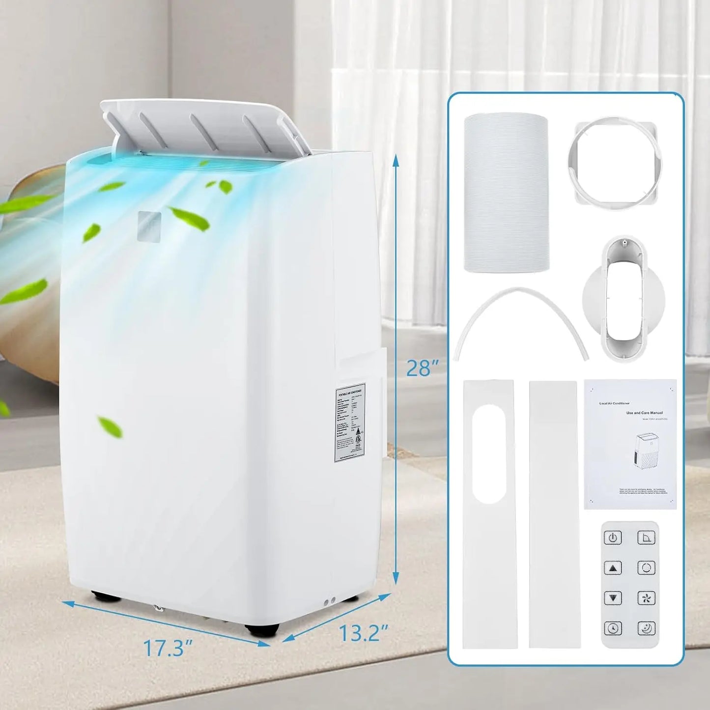 Twister Gootophill 14000 BTU Portable Air Conditioner for Quick Cooling