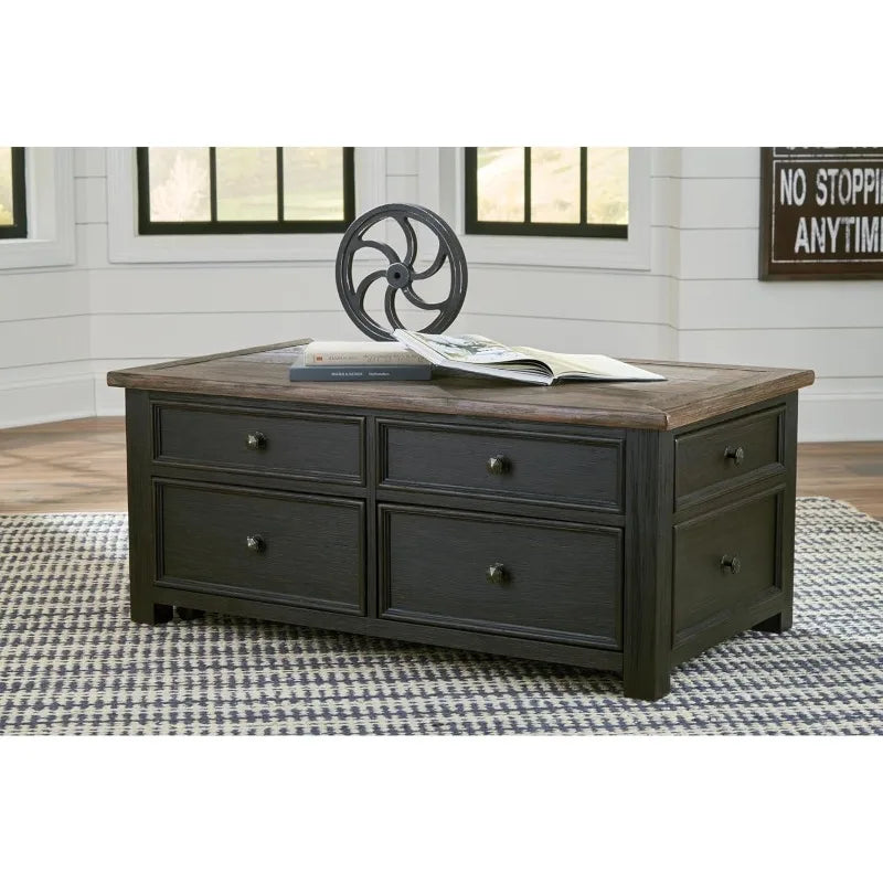 Tyler Creek Lift Top Coffee Table with Stylish Farmhouse Design
