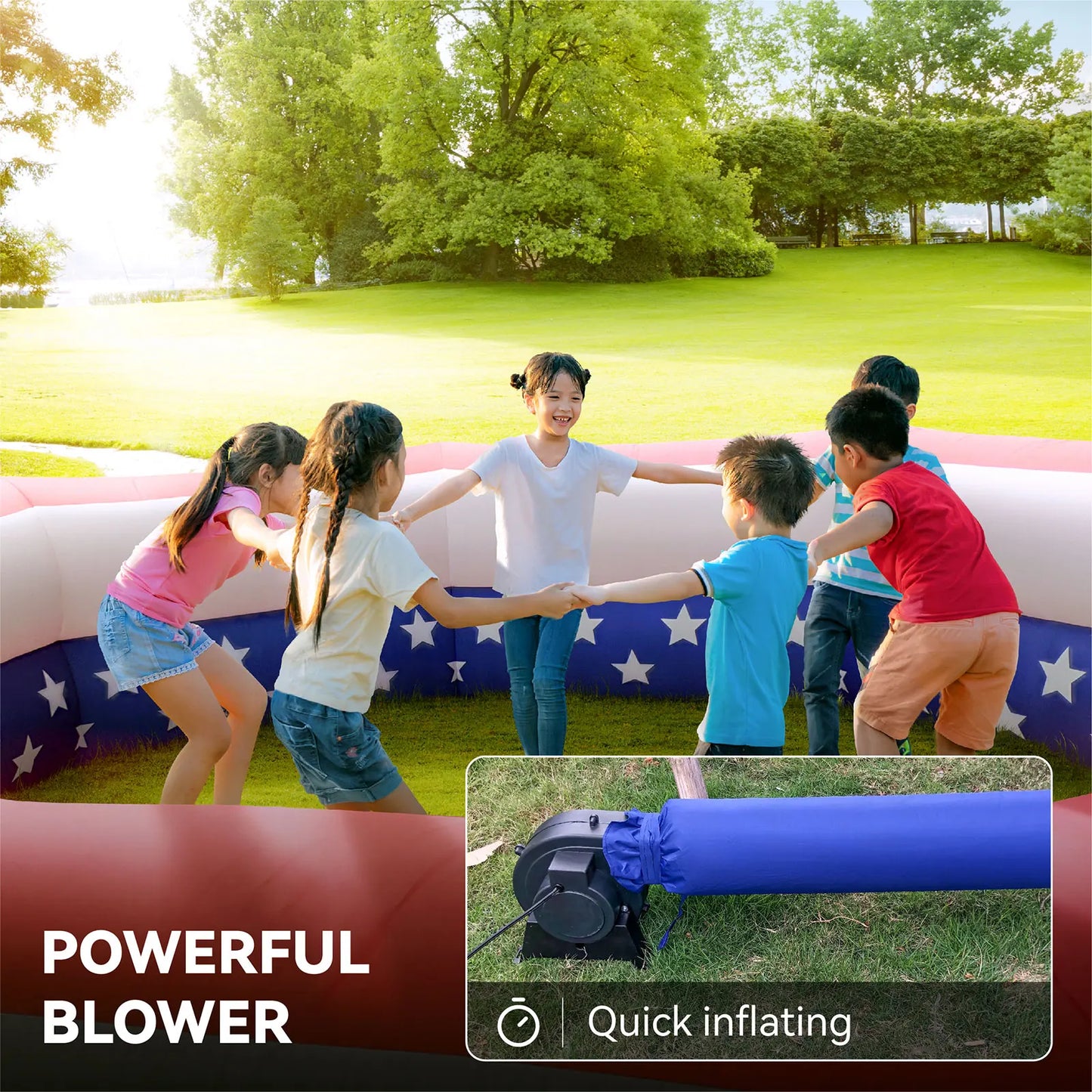 Gaga Ball Pit Inflatable with Air Blower Portable 15FT