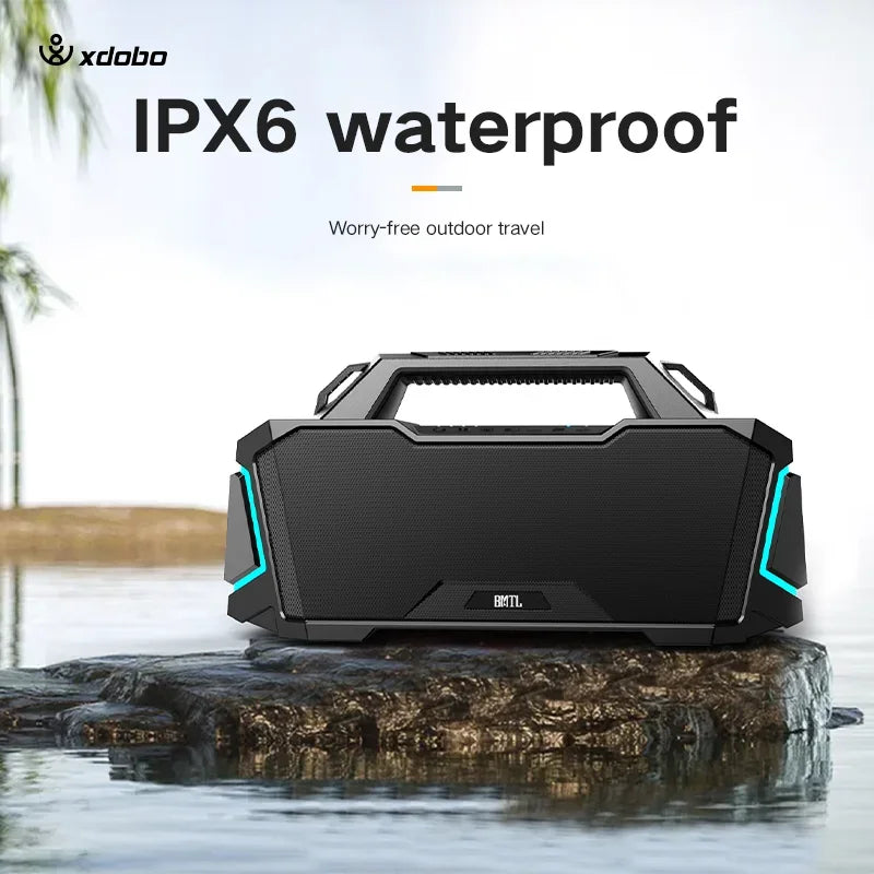 XDobo1992 100W Bluetooth Speaker with Waterproof Design and RGB Lights