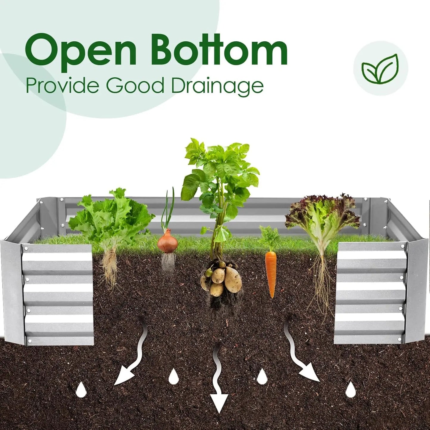 Raised Garden Bed With Cover Greenhouse Kit Galvanized Metal