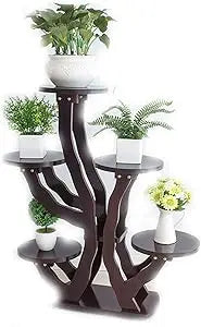 Wooden Tiered Flower Rack for Stylish Indoor and Outdoor Display