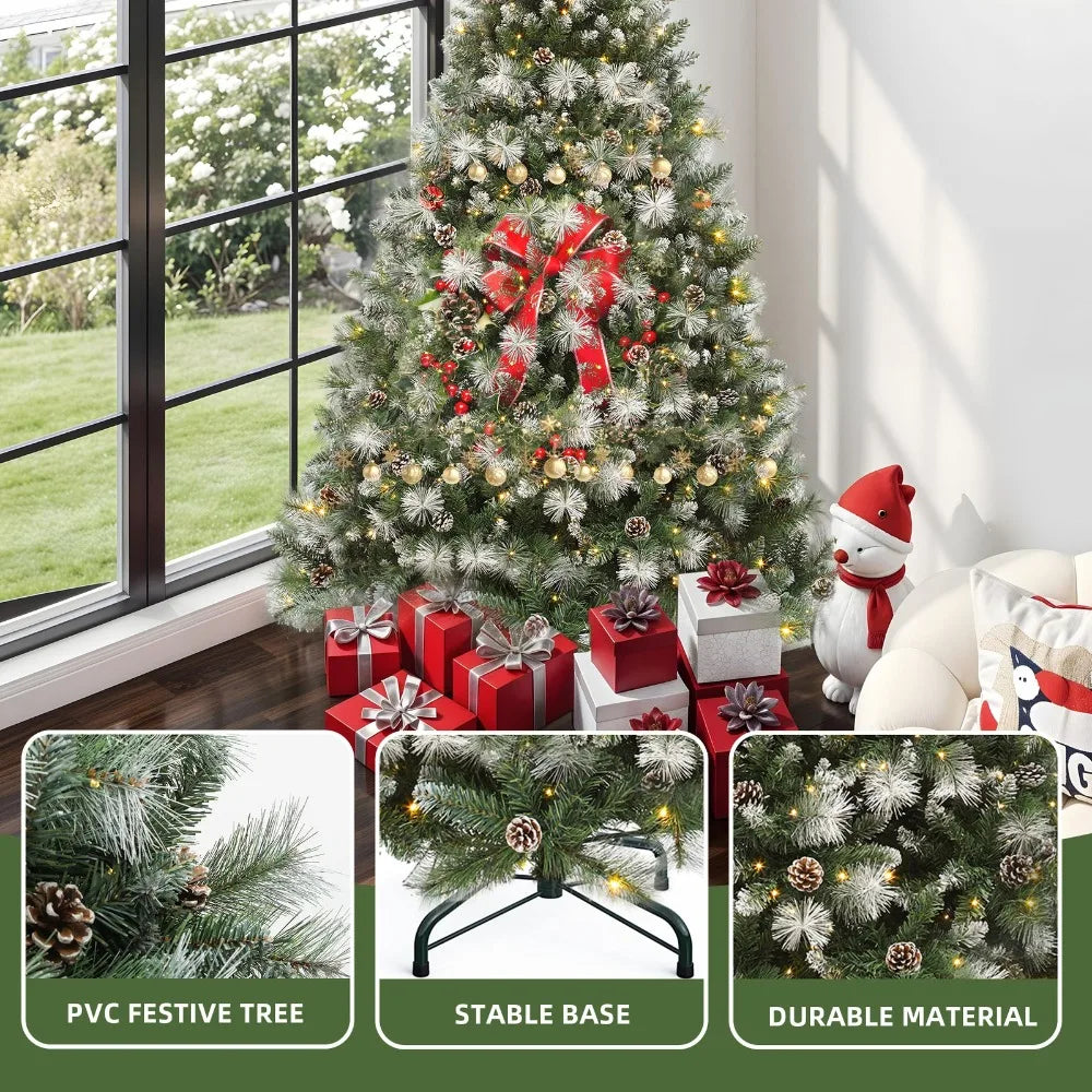 9 Ft Prelit Decorated Scotch Pine Christmas Tree Lights