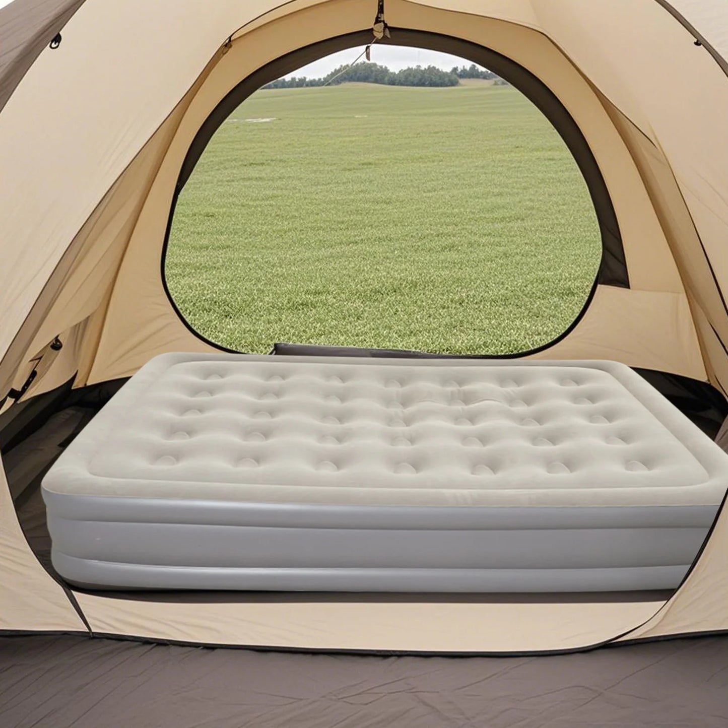 Automatic Inflatable Mattress With Built In Pump Portable Bed