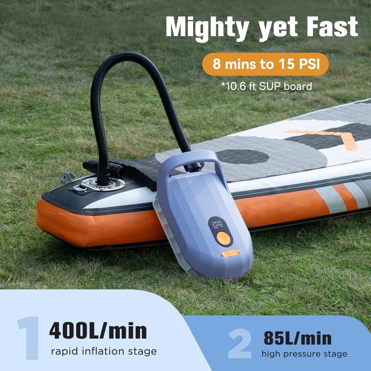 Powerful Electric Air Pump with Fast Inflation Capability