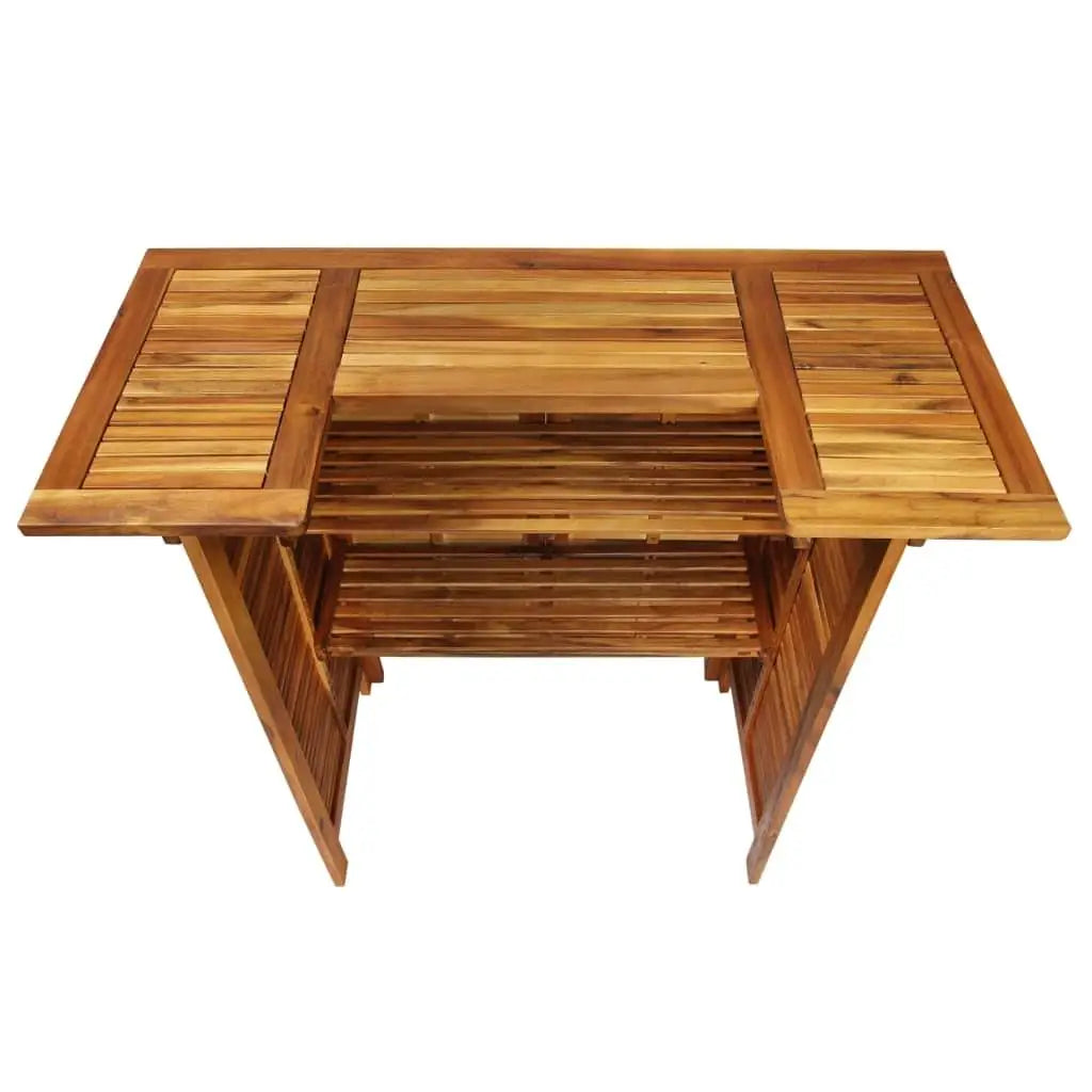Natural Acacia Wood Garden Bar Set 3 Piece Outdoor Durable