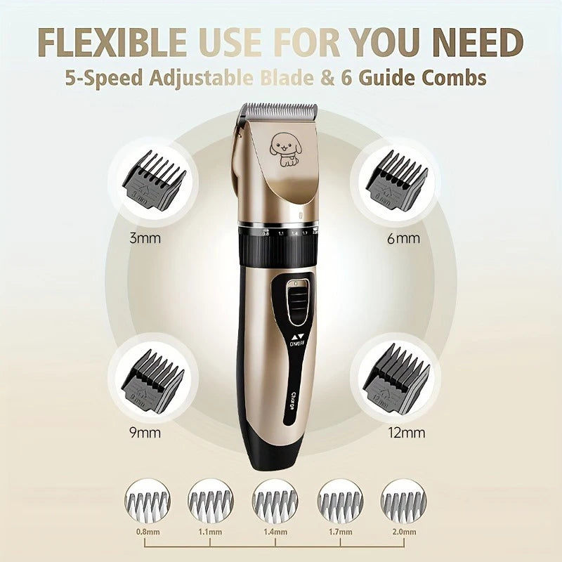 PetGroom Electric Precision Clippers for Easy Home Grooming
