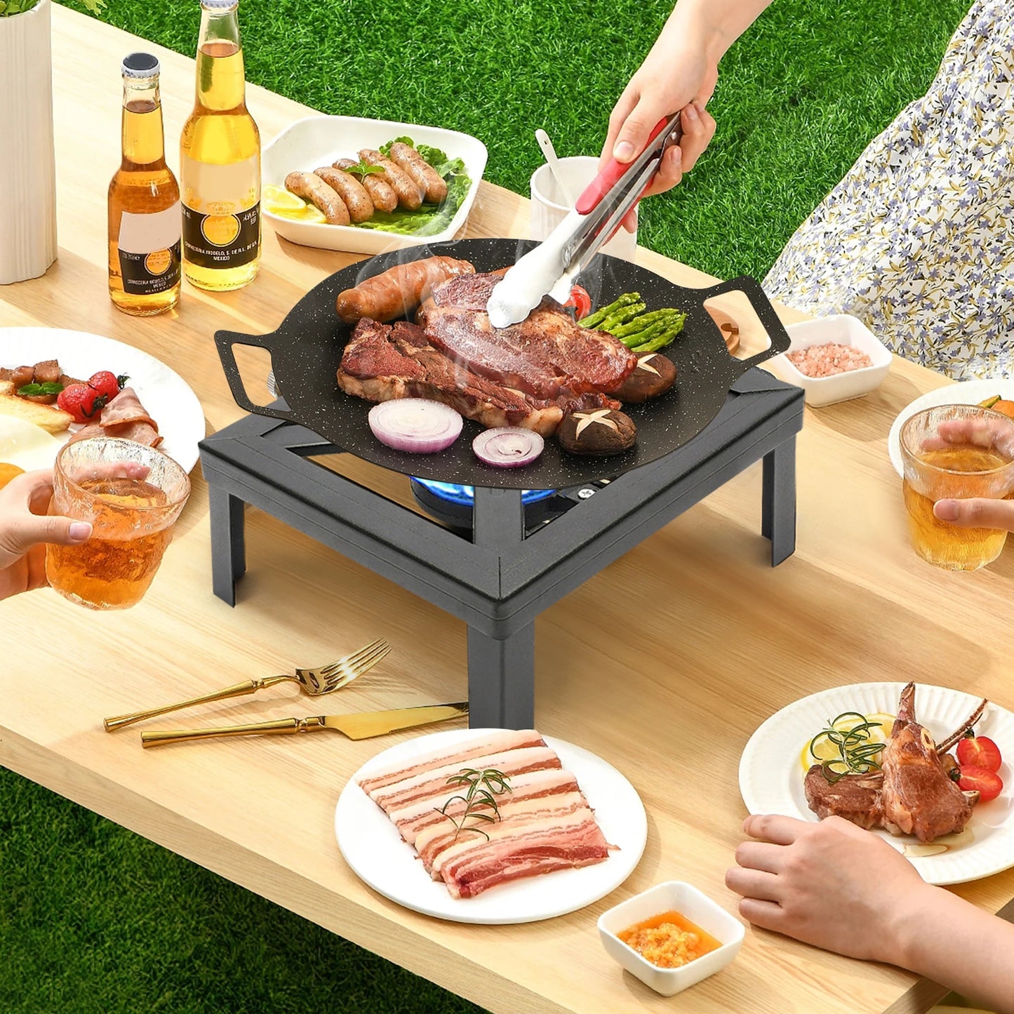 Portable Single Burner Gas Stove for Easy Outdoor Cooking