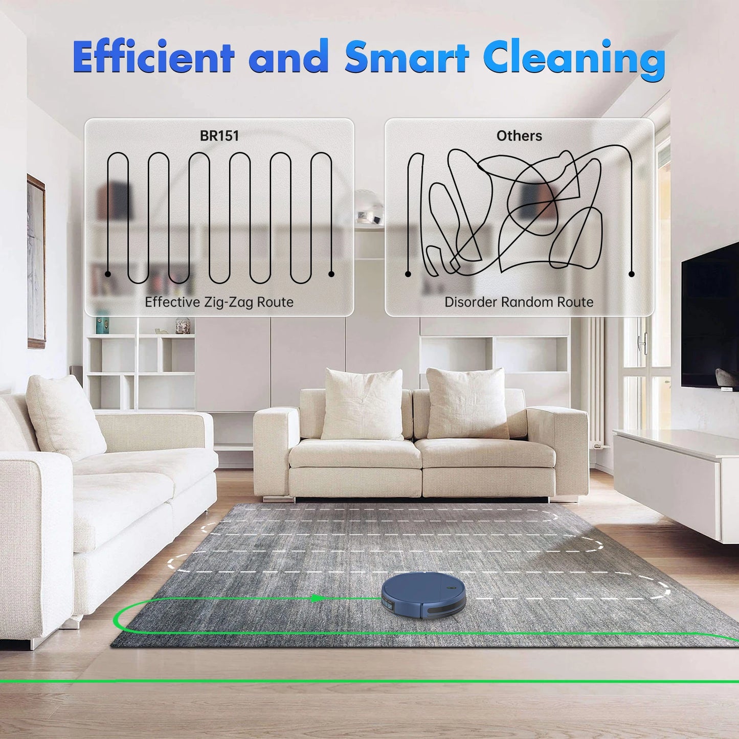 Omeser Robot Vacuum Cleaner Mop With Smart App Control