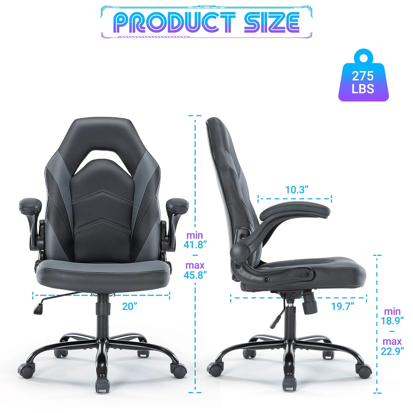 JHK Ergonomic Racing Chair for Ultimate Comfort and Support