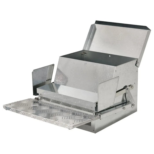 Automatic Chicken Feeder 30 Lb Capacity Galvanized Steel