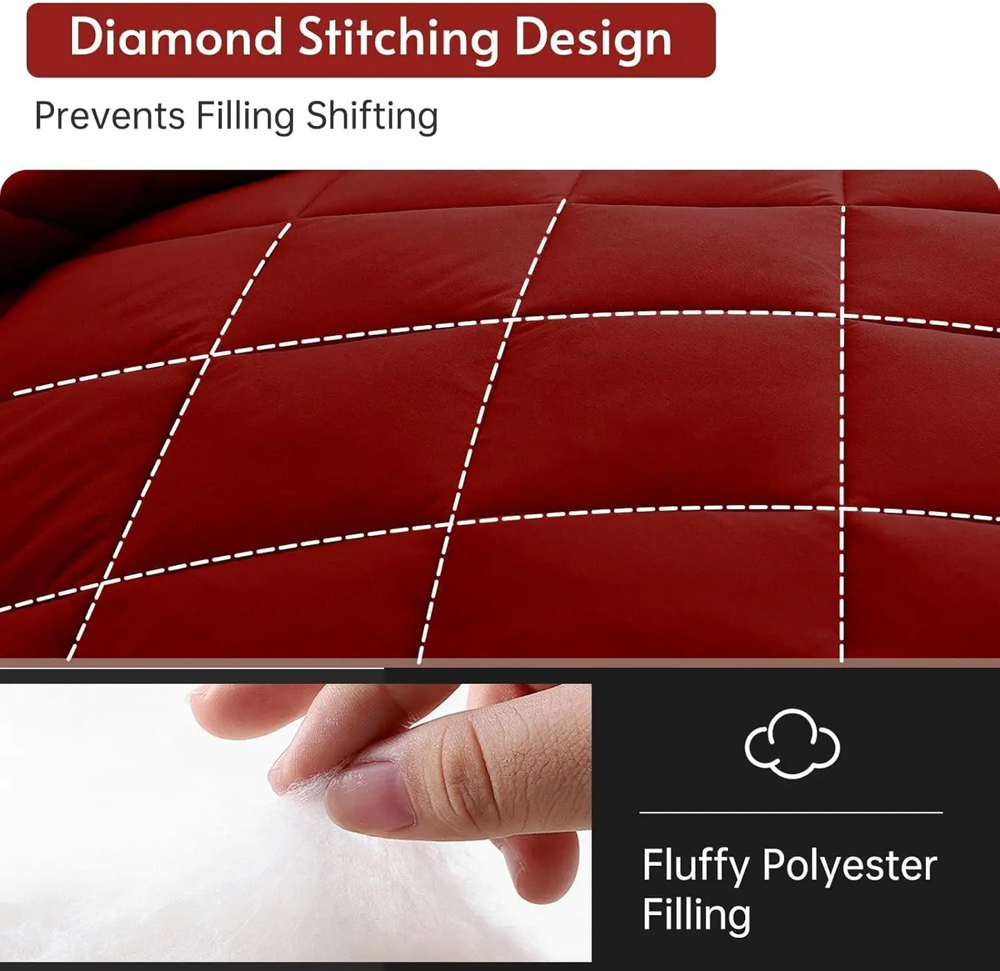 Reversible Comforter Set Queen Or King Ultrasoft Allseason