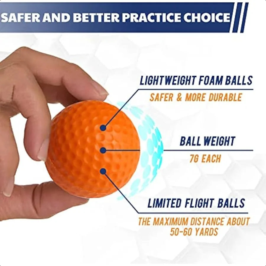 Foam Golf Practice Balls 24 Pack For Indoor Training